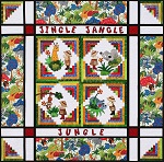 Jingle Jangle Jungle Bundle<br><font color=red>Includes Pattern and Precut Border Fabric</font><br>